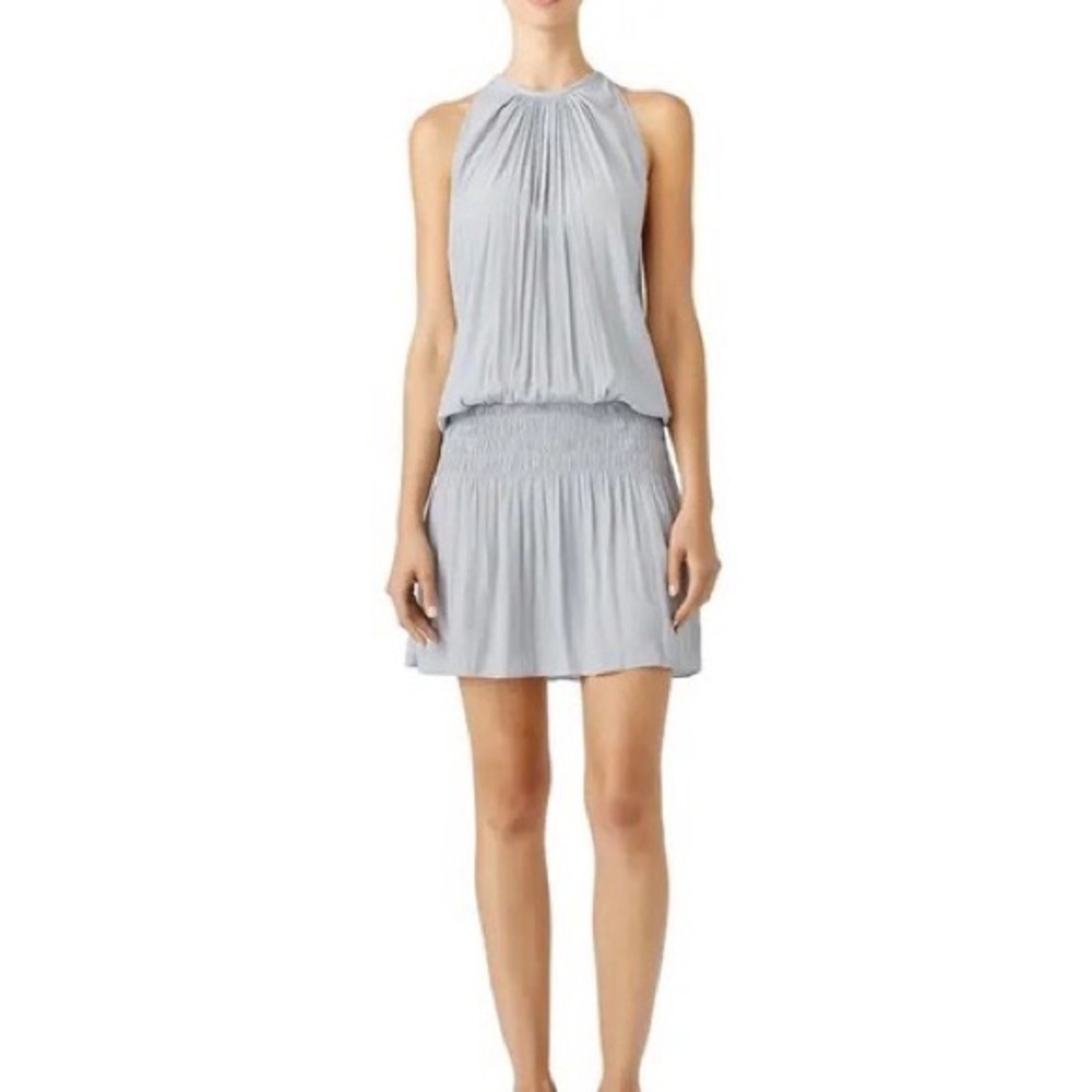 ramy brook paris dress in light gray